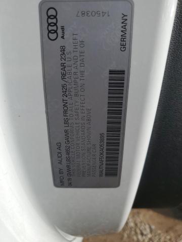 2019 AUDI A5 PREMIUM WAUTNAF50KA053895