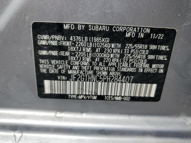 2023 SUBARU CROSSTREK JF2GTHNC5PH284407