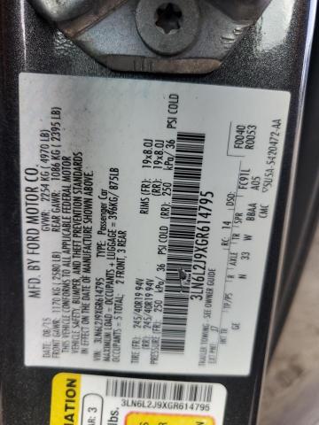 2016 LINCOLN MKZ 3LN6L2J9XGR614795