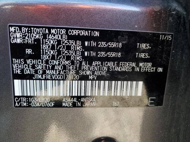 2016 TOYOTA RAV4 SE - JTMJFREV0GD178120