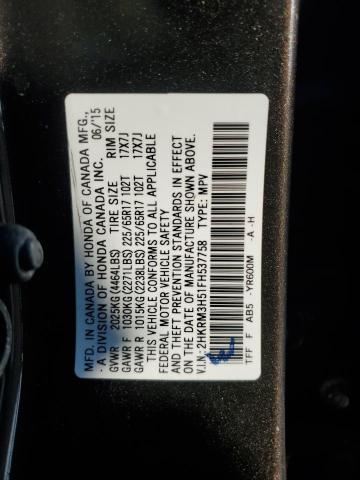 2015 HONDA CR-V EX 2HKRM3H51FH537758