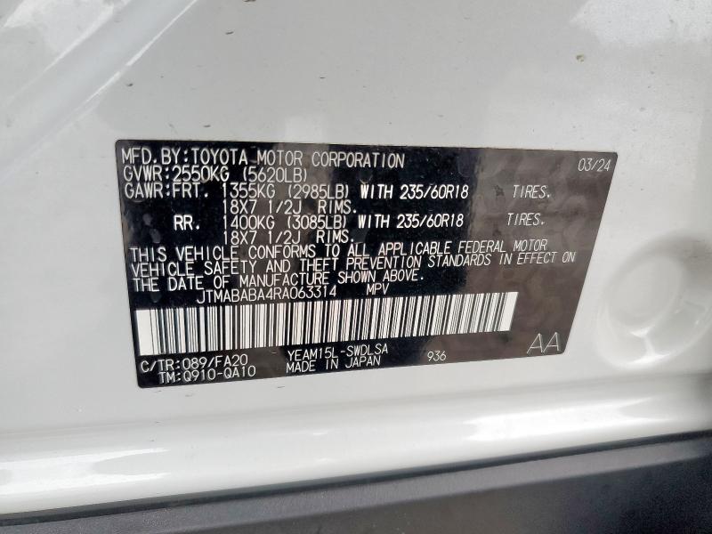 2024 SUBARU SOLTERRA P JTMABABA4RA063314