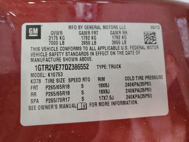 2013 GMC SIERRA K15 - 1GTR2VE77DZ386552