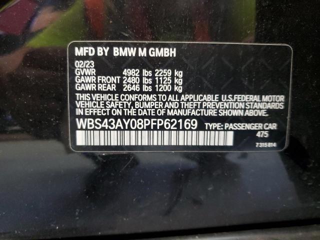 2023 BMW M3 COMPETI WBS43AY08PFP62169