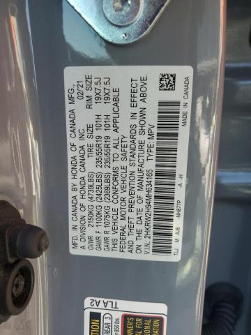 2021 HONDA CR-V TOURI 2HKRW2H94MH634165