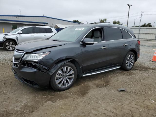 ACURA MDX TECHNO 2014 charcoal  gas 5FRYD4H45EB036067 photo #1