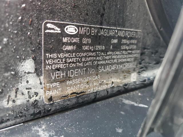2019 JAGUAR XE PREMIUM SAJAD4FX1KCP53608