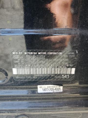 2019 MITSUBISHI OUTLANDER - JA4AD3A31KZ027963