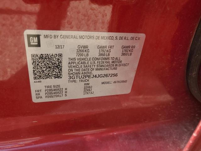 2018 GMC SIERRA K15 3GTU2PEJ4JG267256
