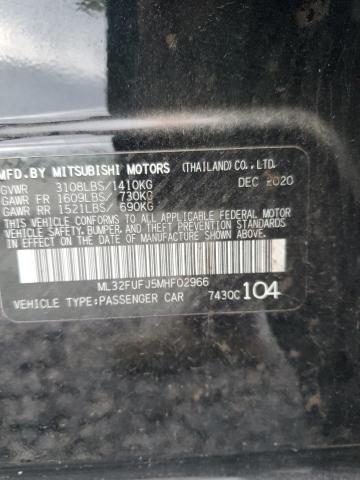 2021 MITSUBISHI MIRAGE - ML32FUFJ5MHF02966