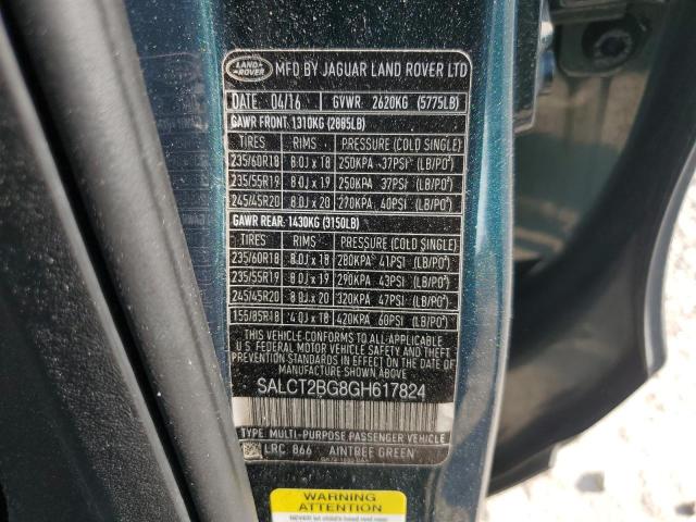 2016 LAND ROVER DISCOVERY SALCT2BG8GH617824