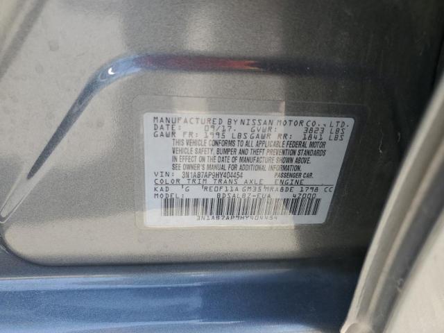 2017 NISSAN SENTRA S - 3N1AB7AP9HY404454