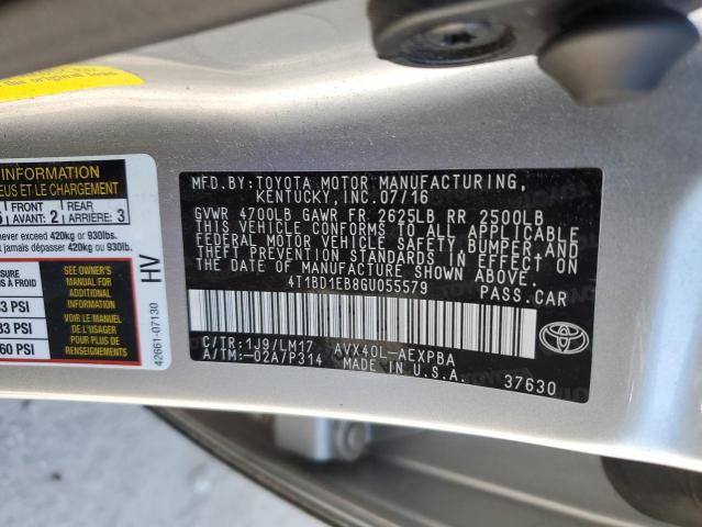 2016 TOYOTA AVALON HYB 4T1BD1EB8GU055579