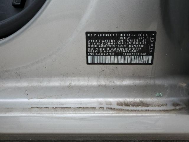 2017 VOLKSWAGEN GOLF SPORTWAGEN S 3VWU17AU3HM532082