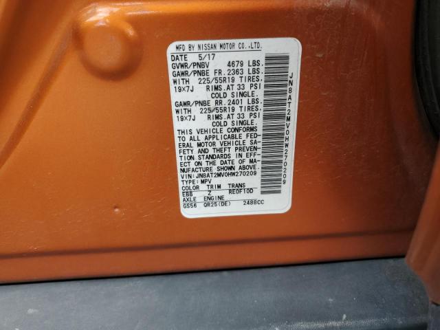 2017 NISSAN ROGUE S - JN8AT2MV0HW270209