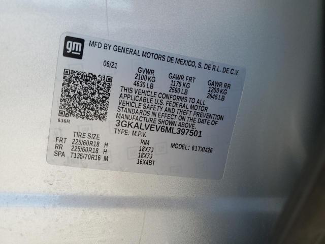 2021 GMC TERRAIN SL 3GKALVEV6ML397501