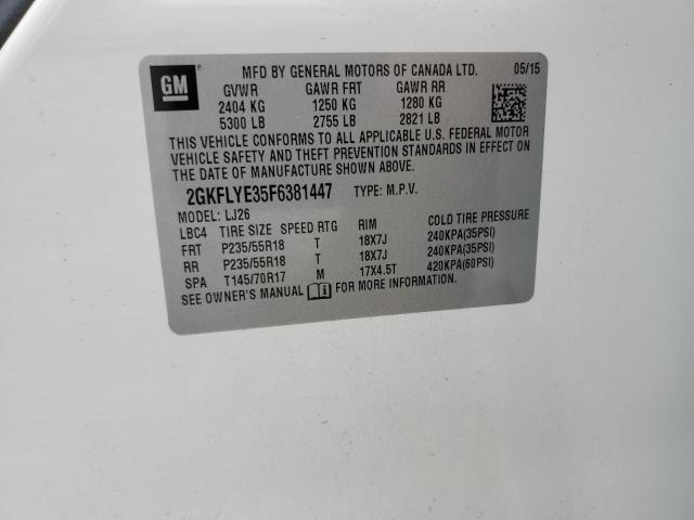2015 GMC TERRAIN SL - 2GKFLYE35F6381447