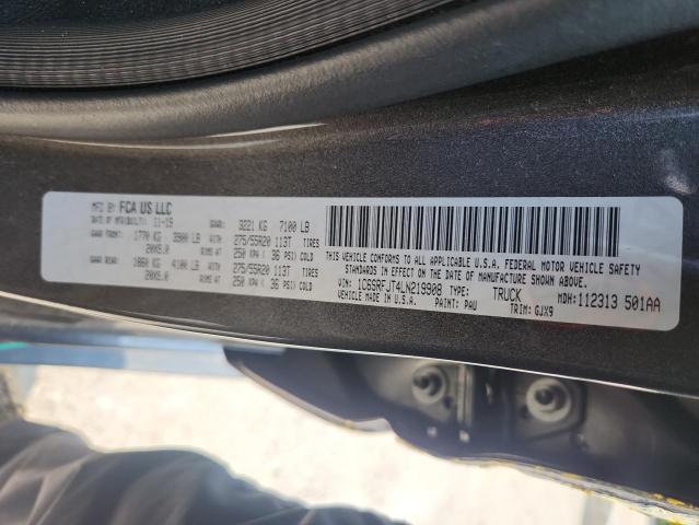 2020 RAM 1500 LARAM - 1C6SRFJT4LN219908
