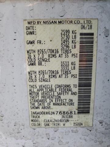 2018 NISSAN FRONTIER S - 1N6AD0ER6JN768681