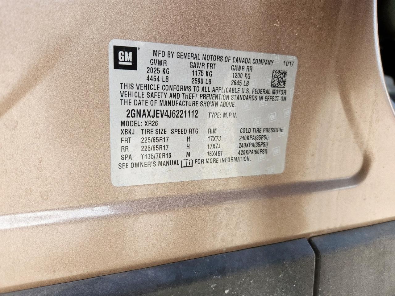 CHEVROLET EQUINOX LT