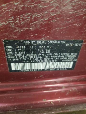 2017 SUBARU IMPREZA 4S3GKAA67H3628844