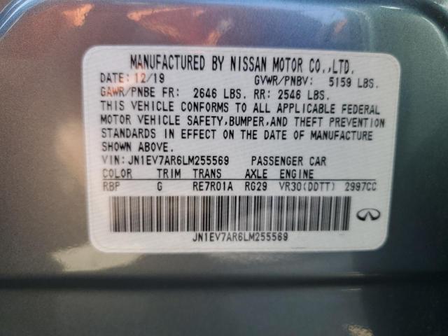 2020 INFINITI Q50 PURE - JN1EV7AR6LM255569