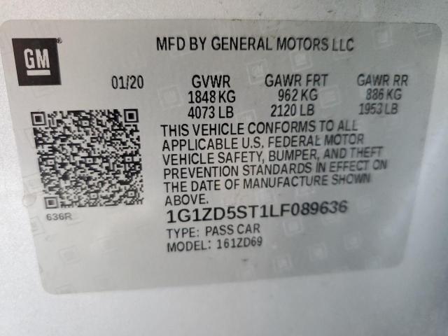 2020 CHEVROLET MALIBU LT 1G1ZD5ST1LF089636