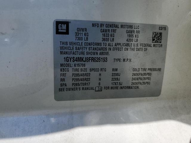 2015 CADILLAC ESCALADE L 1GYS4MKJ8FR626193