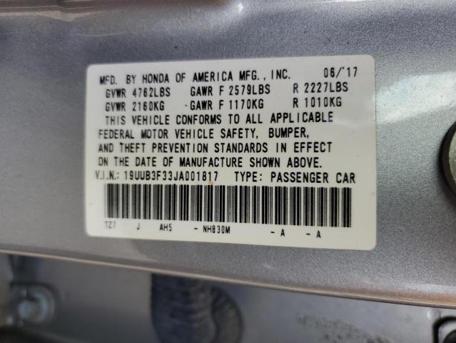 2018 ACURA TLX - 19UUB3F33JA001817