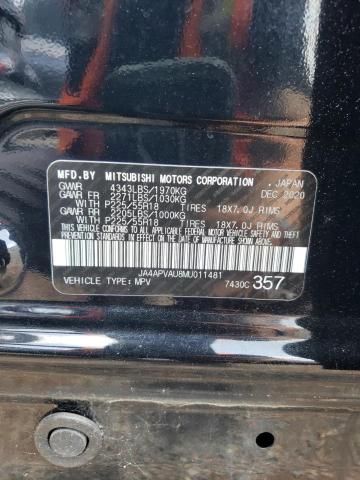 2021 MITSUBISHI OUTLANDER - JA4APVAU8MU011481