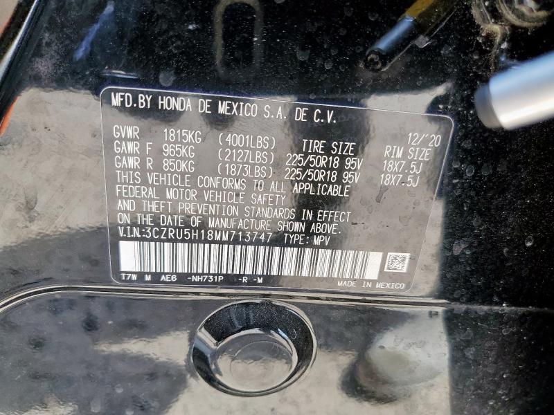 2021 HONDA HR-V SPORT 3CZRU5H18MM713747