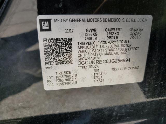 2018 CHEVROLET SILVERADO - 3GCUKREC0JG256994