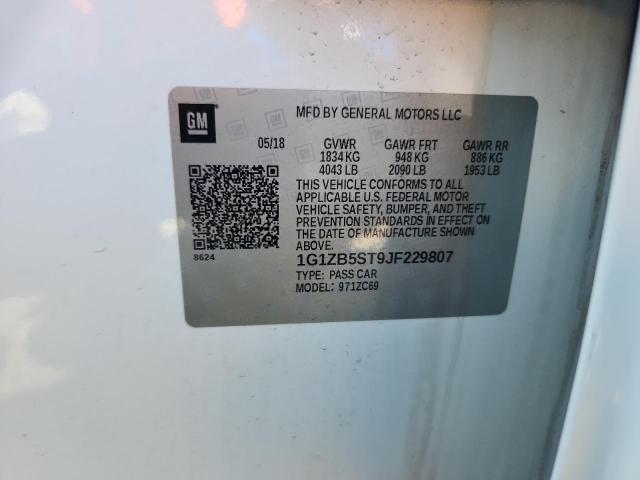2018 CHEVROLET MALIBU LS - 1G1ZB5ST9JF229807