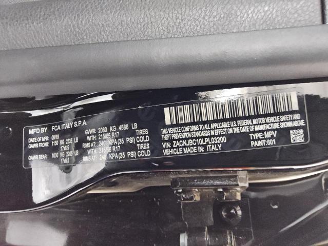 2020 JEEP RENEGADE T ZACNJBC10LPL03200