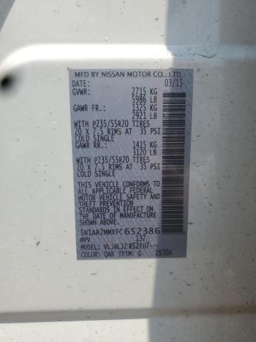 2015 NISSAN PATHFINDER - 5N1AR2MMXFC652386