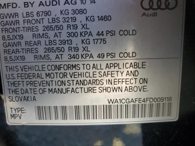 2015 AUDI Q7 PREMIUM - WA1CGAFE4FD009118