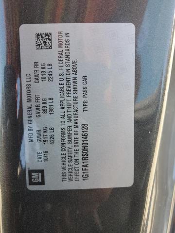 2017 CHEVROLET CAMARO LS - 1G1FA1RS0H0146128