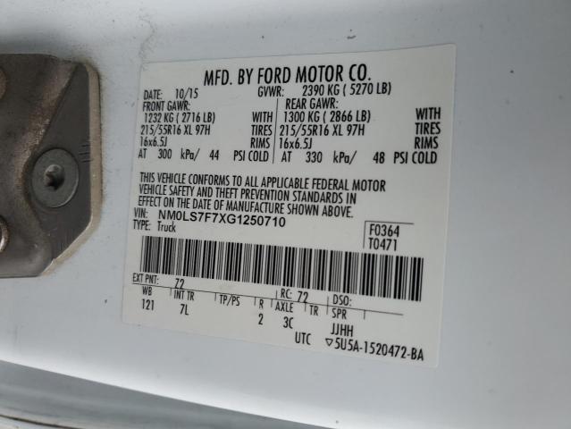2016 FORD TRANSIT CO NM0LS7F7XG1250710
