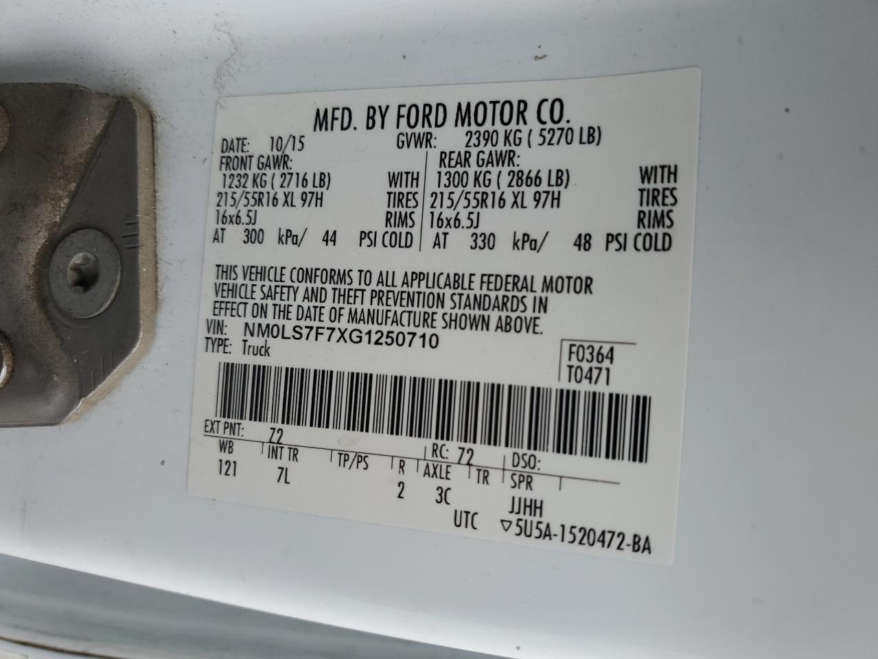 FORD TRANSIT CONNECT XLT