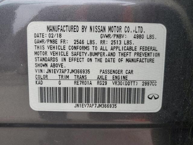2018 INFINITI Q50 LUXE - JN1EV7AP7JM366935
