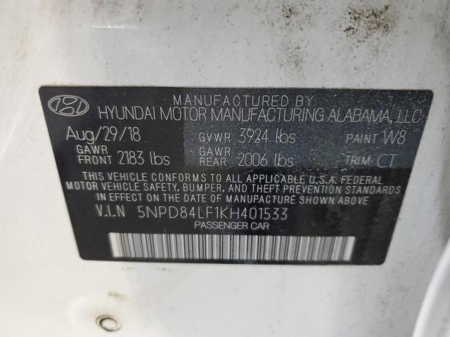 2019 HYUNDAI ELANTRA SE - 5NPD84LF1KH401533