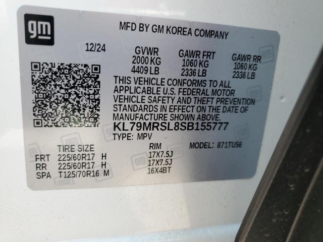2025 CHEVROLET TRAILBLAZE KL79MRSL8SB155777