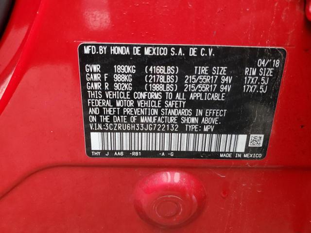 2018 HONDA HR-V LX 3CZRU6H33JG722132