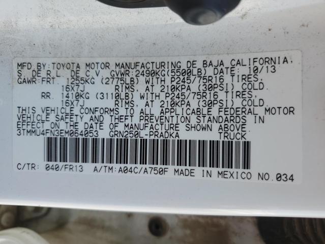 2014 TOYOTA TACOMA DOU - 3TMMU4FN3EM064053