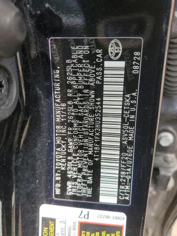 2017 TOYOTA CAMRY LE - 4T1BF1FK3HU352544
