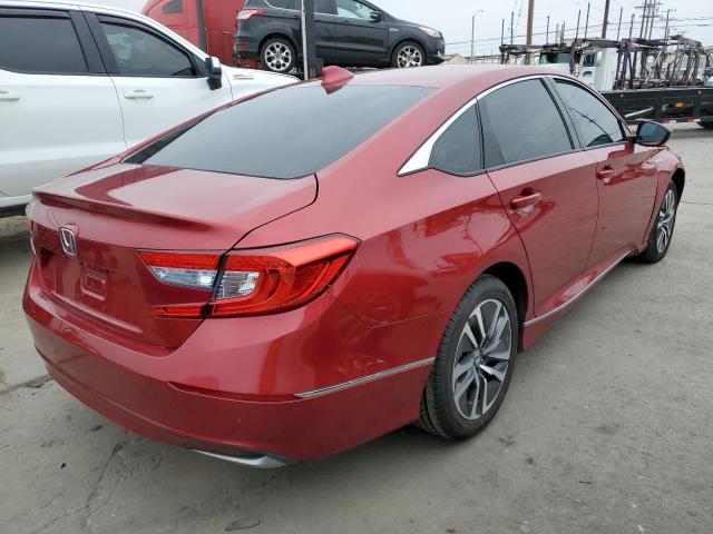 HONDA ACCORD HYB 2018 red  Hybrid 1HGCV3F47JA005087 photo #4
