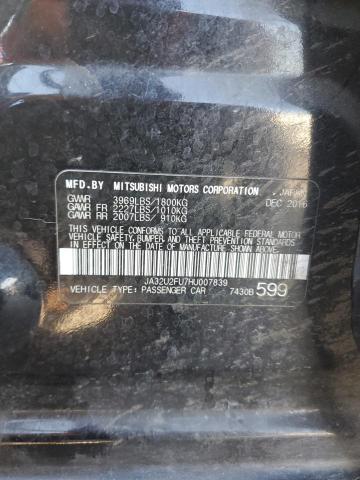 2017 MITSUBISHI LANCER ES JA32U2FU7HU007839