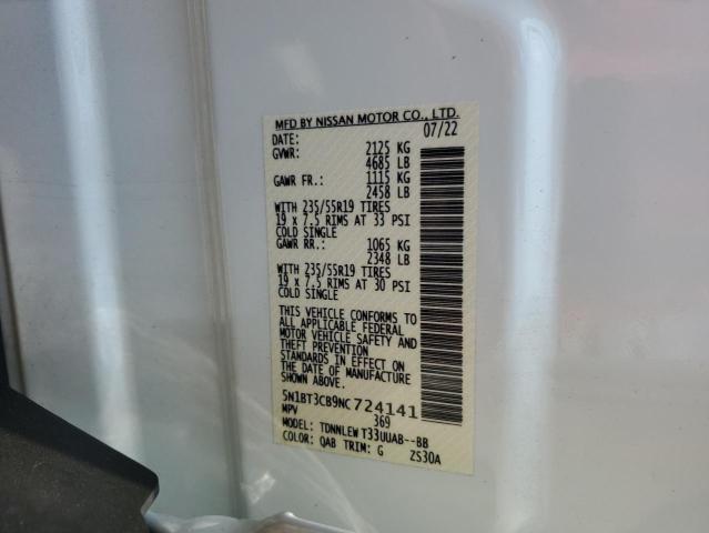 2022 NISSAN ROGUE SL - 5N1BT3CB9NC724141