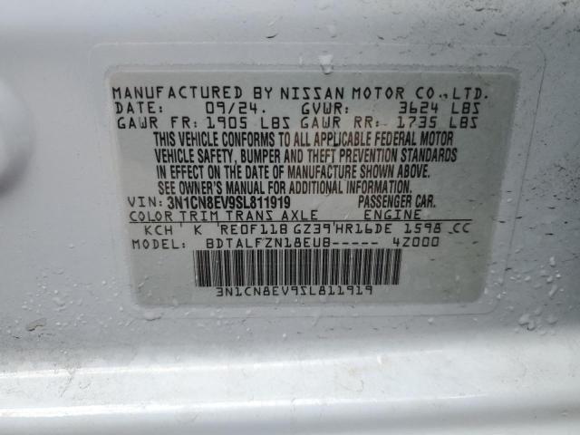 2025 NISSAN VERSA SV 3N1CN8EV9SL811919