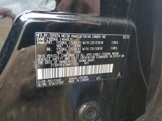 2016 TOYOTA RAV4 LIMIT - 2T3DFREV7GW472856